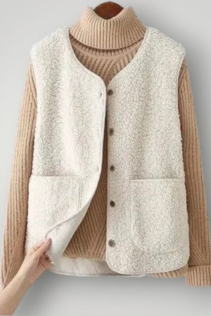 Colette - Elegant Fleece Layering Vest