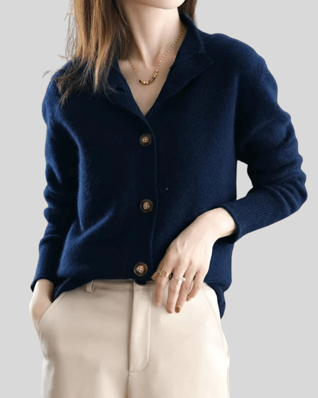 Claire | Retro-Style Cashmere Cardigan - Image 6