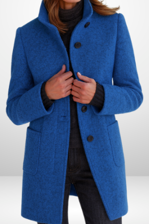 Valenne | Sleek Wool-Blend Tailored Coat