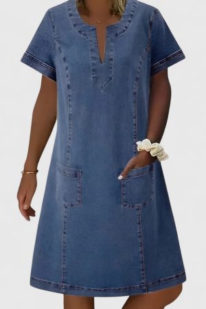 Christine | Elegant Denim Dress